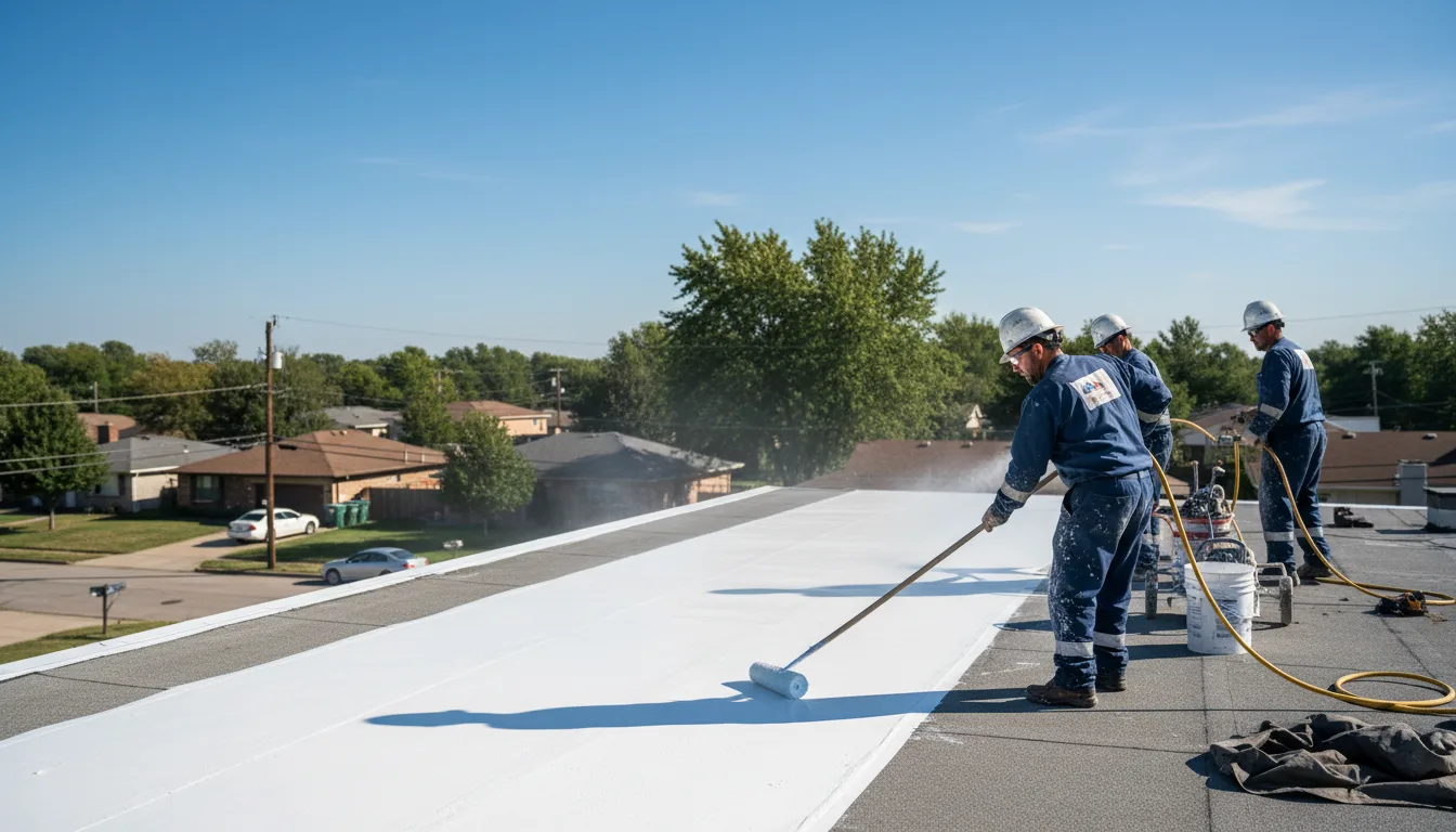 Commercial roof coating in Pounding Mill, VA near me